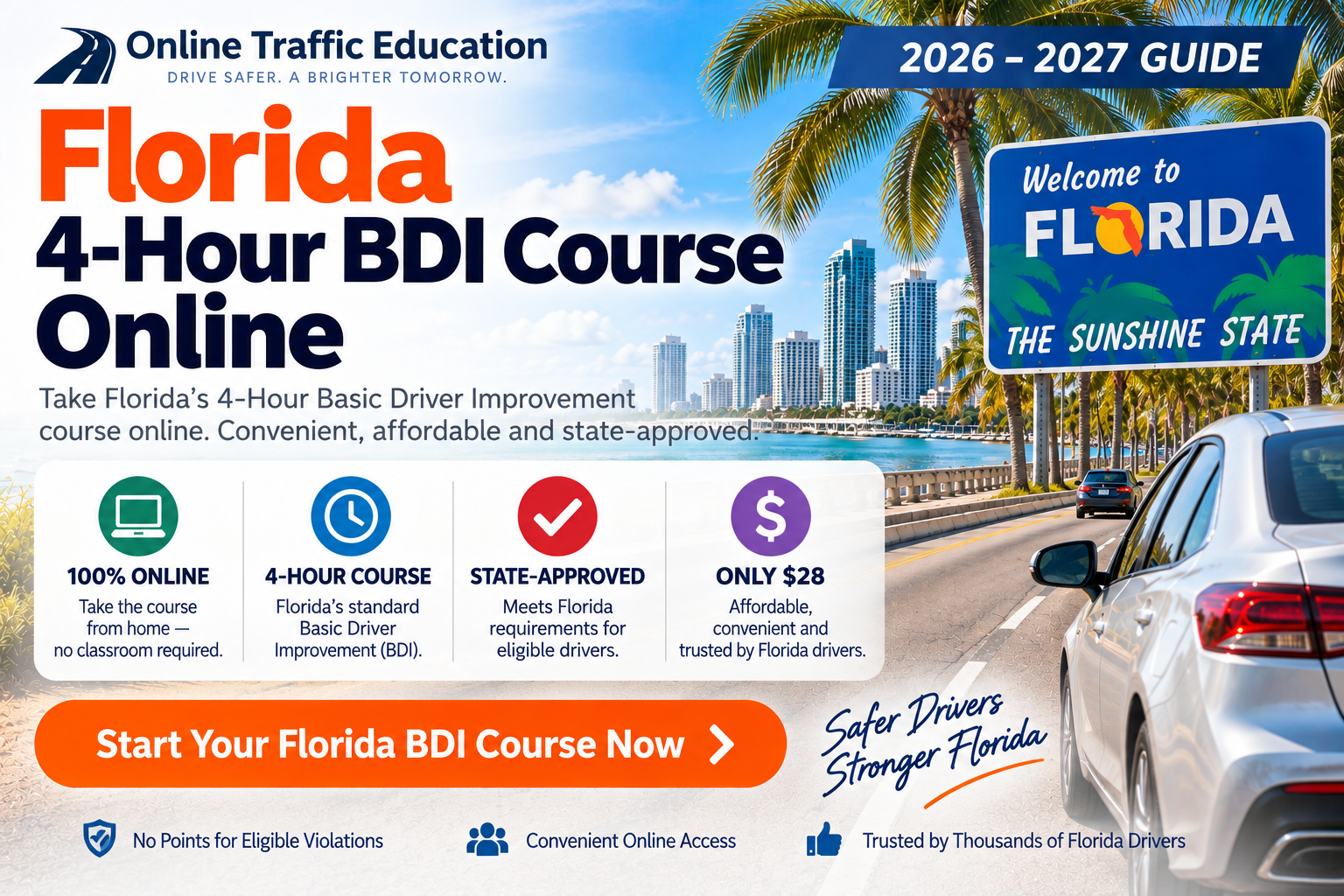 Florida 4-Hour Basic Driver Improvement Course Online 2026 and 2027 Guide